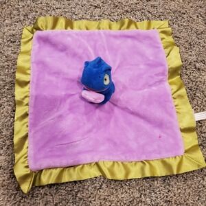 CLOUD B SECURITY BLANKET CHAMELEON LIZARD Lovey Satin BLUE PURPLE GREEN‎